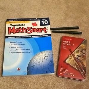 Complete MathSmart Grade 10 + Pastel Pencils